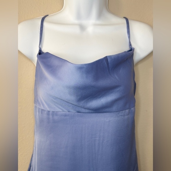 WeWoreWhat Women's Cowl Midi Dress Slate Blue Size 2 NWT - Picture 10 of 16